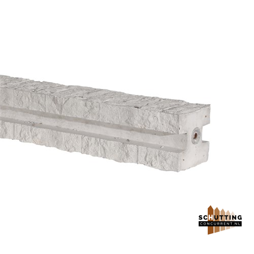 betonschutting-tussenpaal-met-schroefbus-wit